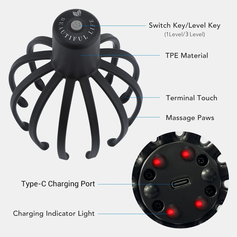 Electric Head Scalp Massager