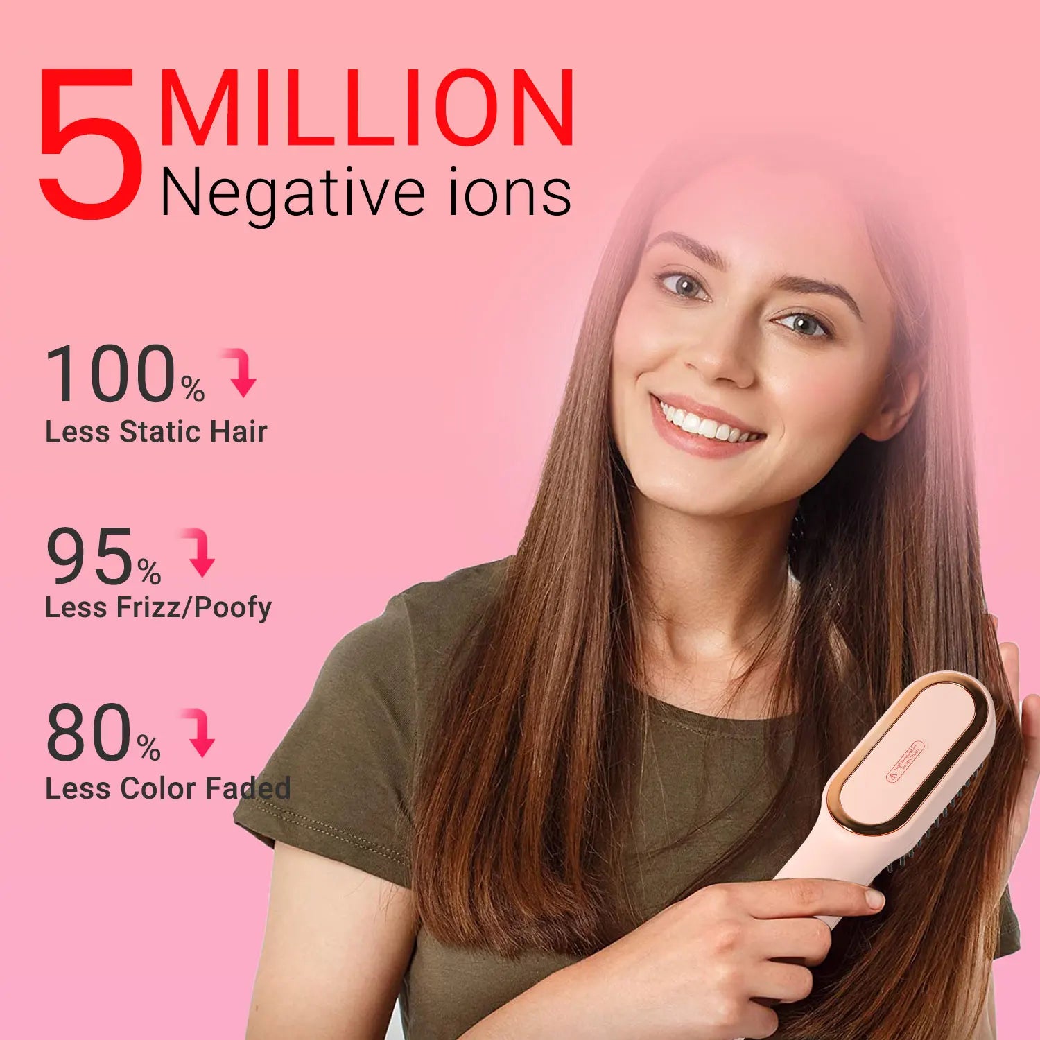 3 In 1 Hot Air Dryer Negative Ion Brush